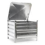 Stapelbak staal anti-diefstal met deksel, Ophalen of Verzenden