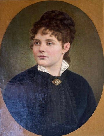 E. Bartolomei (XIX) - Ritratto di nobildonna