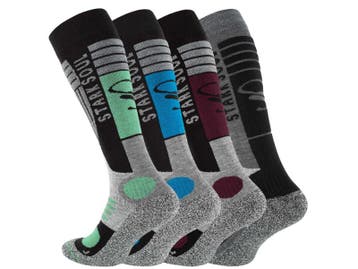 4-Pack - Skisokken - Snowboardsokken - Multicolor, Kleding | Heren, Sokken en Kousen, Verzenden, Nieuw