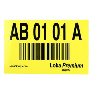 Lokas  -  Barcode Labels - Geel - Polyvinylchloride (PVC) -, Verzenden