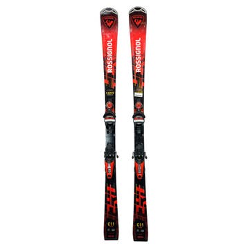 Rossignol Hero Carve Fiberglass + Look NX 12 GW - 157, Gebruikt, Rossignol, Ophalen of Verzenden, Carve