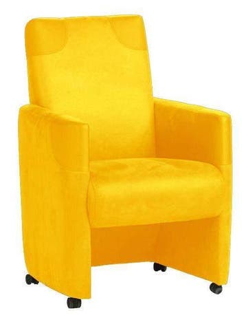 Eetkamerstoel Ron - eetkamerstoelen - Geel, Nieuw, Stof