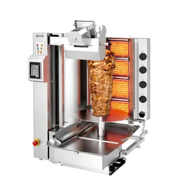 GGM Gastro | Gas Döner robot / Shoarmagrill - 4 branders - |, Verzenden