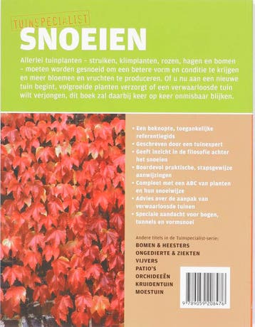 Snoeien / Tuinspecialist 9789059208476 David Squire, Verzenden, Zo goed als nieuw, David Squire