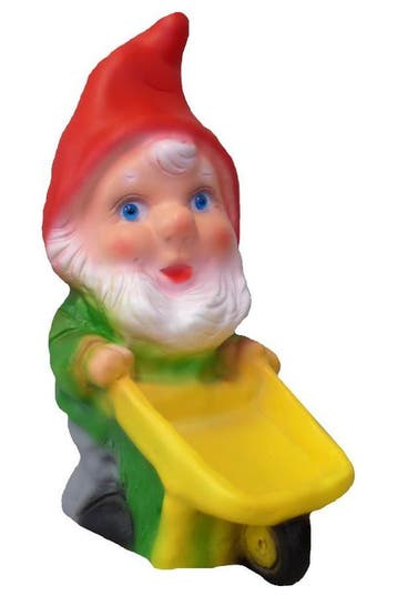 Kleine tuinkabouter met kruiwagen, Verzenden, Nieuw