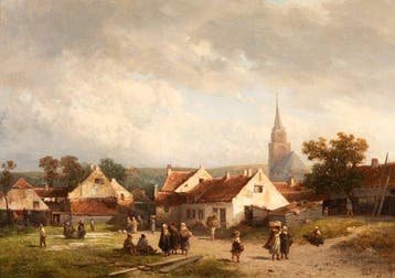 Salomon Verveer (1813-1876) - Gezicht op Scheveningen