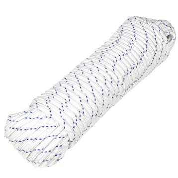 Touw wit/blauw 8 mm x 30 m, Ophalen of Verzenden, Nieuw