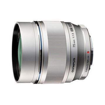 Olympus M.Zuiko Digital ED 75mm f/1.8 Zilver objectief, Verzenden, Gebruikt, Olympus, Telelens