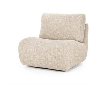 Fauteuil Lucia - taupe | Eleonora, Ophalen of Verzenden, Nieuw
