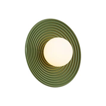 Retro plafondlamp groen met opaal glas - Lila, Verzenden, Nieuw, Retro