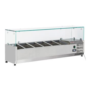 Diverso By Diamond | Opzetkoelvitrine 6x GN 1/4 | 1400x335x4, Ophalen of Verzenden, Nieuw