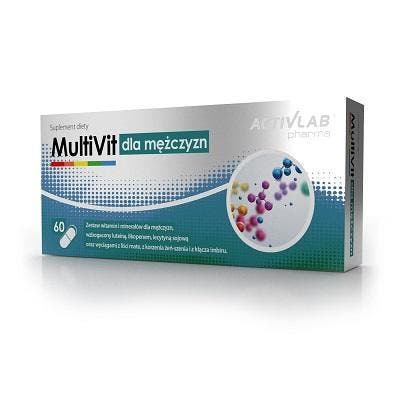 Activlab - Multivit for Men - 60 Capsules, Sport en Fitness, Gezondheidsproducten en Wellness, Poeder of Drank, Nieuw, Verzenden