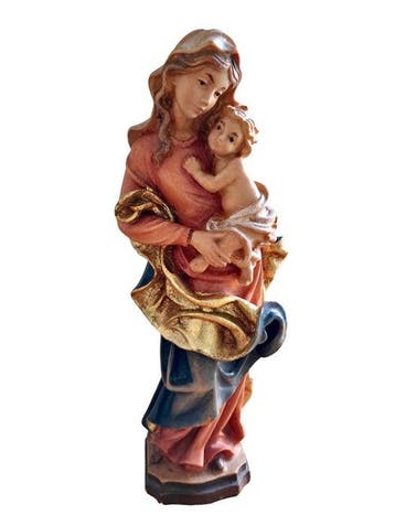 Conrad Moroder - Val Gardena - Figuur - Madonna con bambino