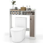 LIVSK Vrijstaand Toiletbovenkastje - Verstelbare Planken - R, Verzenden, Nieuw