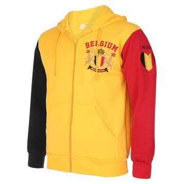 Kingdo Belgie Vest / Hoodie - Katoen - Vlag Patroon, Verzenden, Nieuw