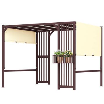TRUUSK Pergola Paviljoen 3x2,5m - UV 30+ - Stabiel &amp; Win, Verzenden