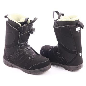 40 41 snowboard schoenen SALOMON PEARL BOA, gold liner, blac, Verzenden, Gebruikt