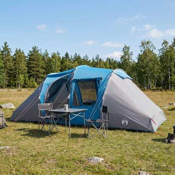 vidaXL Directe Tent 524 x 232 x 192 cm Blauw, Verzenden, Nieuw, Tot en met 2
