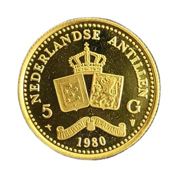 Gouden munt 5 Gulden Nederlandse Antillen (1980), Verzenden