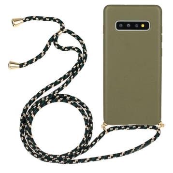 Galaxy S10 Plus Crossbody TPU Hoesje met Koord Groen, Ophalen of Verzenden, Nieuw