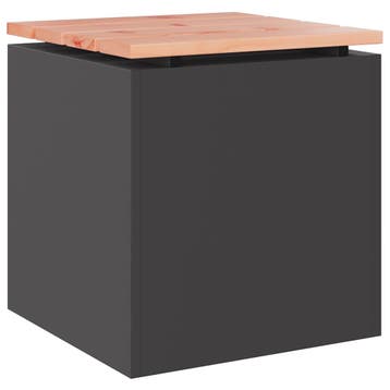 vidaXL Tuinbank Zwart 40 x 40 x 43 cm Staal, Tuin en Terras, Tuinbanken, Verzenden, Nieuw