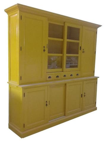 Oker gele buffetkast Gieten 240cm, Ophalen of Verzenden, Nieuw