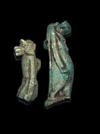 Oud-Egyptisch Faience amuletten - 4.5 cm (Zonder