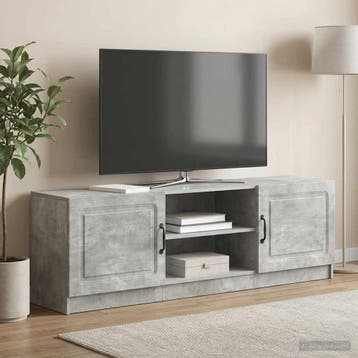 vidaXL TV-kast Betongrijs 150 x 31 x 47 cm Bewerkt hout, Minder dan 50 cm, Verzenden, Nieuw, Minder dan 100 cm