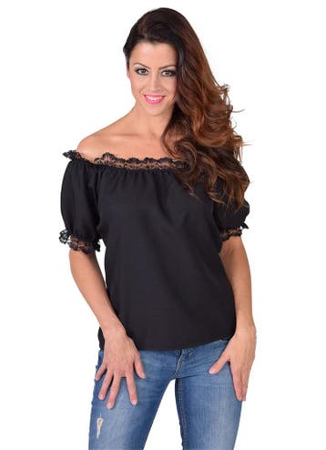 Blouse schoudervrij zwart, Ophalen of Verzenden, Nieuw