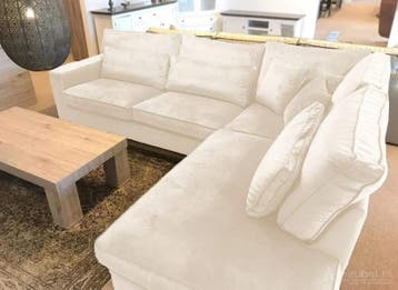 Oudenbosch Loungebank - hoekbanken - Wit, Nieuw, 150 cm of meer, Stof, 250 tot 300 cm