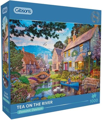 Dominic Davison - Tea on the River Puzzel (1000 stukjes) |, Verzenden, Nieuw