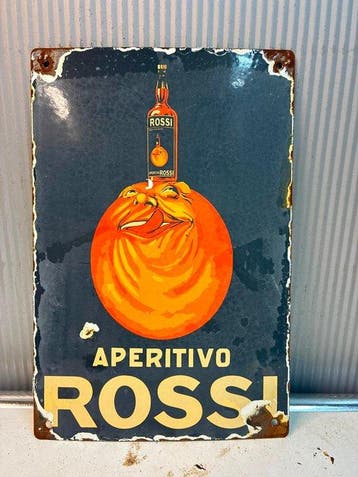 Aperitivo Rossi – Italiaanse Aperitief – Emaille Reclamebord