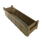 Stellingbak, 430x140x130 mm, grijs kunststof, gebruikt, Ophalen of Verzenden