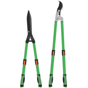 TRUUSK Heggenschaar Set 2-delig - Meslengte 90 cm - Anti-aan, Verzenden, Nieuw