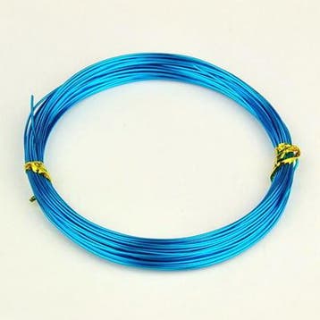 Aluminium draad 1mm dik, 10m per rol Turquoise (dodger Blue), Ophalen of Verzenden, Nieuw, Draad