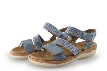 Remonte Sandalen in maat 38 Blauw, Remonte, Sandalen of Muiltjes, Zo goed als nieuw, Verzenden