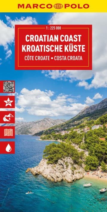 Marco Polo Wegenkaart Kroatische Kust, Istrië, Dalmatië |, Ophalen of Verzenden, Nieuw