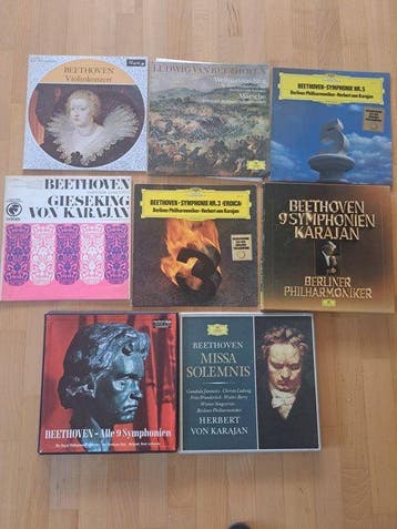 Beethoven - 8 x albums inc. box sets - 22 records in total -, Nieuw in verpakking