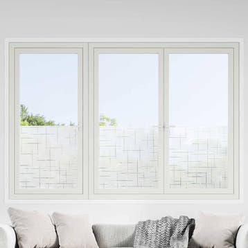 vidaXL Statische raamfolie Frosted ster 90 x 500 cm PVC, Verzenden, Nieuw