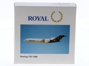 Schaal 1:500 Herpa 503037 Boeing 727-200 Royal Reg. NA #8532, Ophalen of Verzenden, Zo goed als nieuw