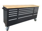 Gereedschapswagen Werkbank 72 Inch Zwart - Burg Onderdelen, Ophalen of Verzenden, Nieuw