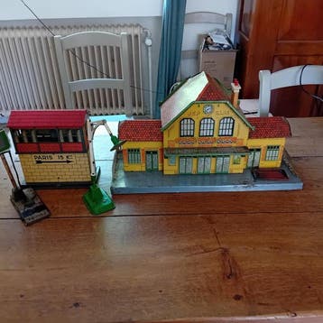 Jep - Speelgoed station grande gare de trains + poste