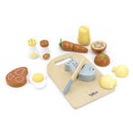 Houten  snijplank met eten (duurzaam speelgoed), Kinderen en Baby's, Speelgoed | Houten speelgoed, Ophalen of Verzenden, Nieuw