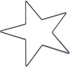 Metalen Frame Ster Goud 40 cm, Ophalen of Verzenden, Nieuw