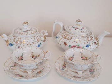 Vieux Paris - Koffieservies - Porselein, Antiek en Kunst