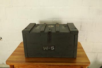 Kist - Grote militaire koffer - Vurenhout