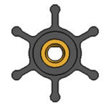 Impeller Yanmar: 14242-050 Oberdorfer: 6617, Ophalen of Verzenden, Nieuw, Motor en Techniek, Zeilboot of Motorboot