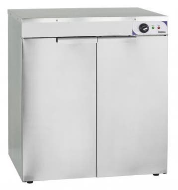 RVS dubbelwandige bordenwarmer | 2 deurs | 120 borden, Verzenden, Nieuw in verpakking