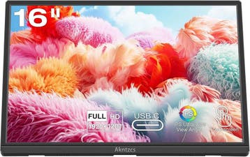 Draagbare Monitor 16 Touchscreen | Retourdeal 34% Korting, Computers en Software, Gaming, HDMI, Touchscreen, Full HD