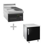 GGM Gastro | Elektrische bakplaat - 8kW - Glad - |, Verzenden, Nieuw, Effen, Kop(pen) en/of Schotel(s)